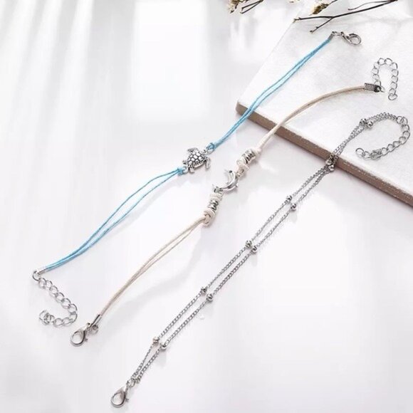 “Saltwater Life” SeaTurtle/Dolphin Anklet/Bracelet - Picture 7 of 9